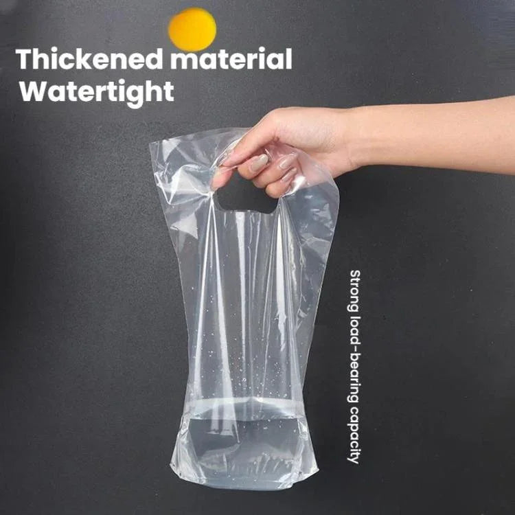 Milk Tea Coffee Disposable Takeout Bags, 100 bags in one package, 90mm Single Cup 700ml, 98mm Single Cup 700ml, 90mm Double Cup 700ml, 98mm Double Cup 700ml, 120mm Overlord Cup 1000ml