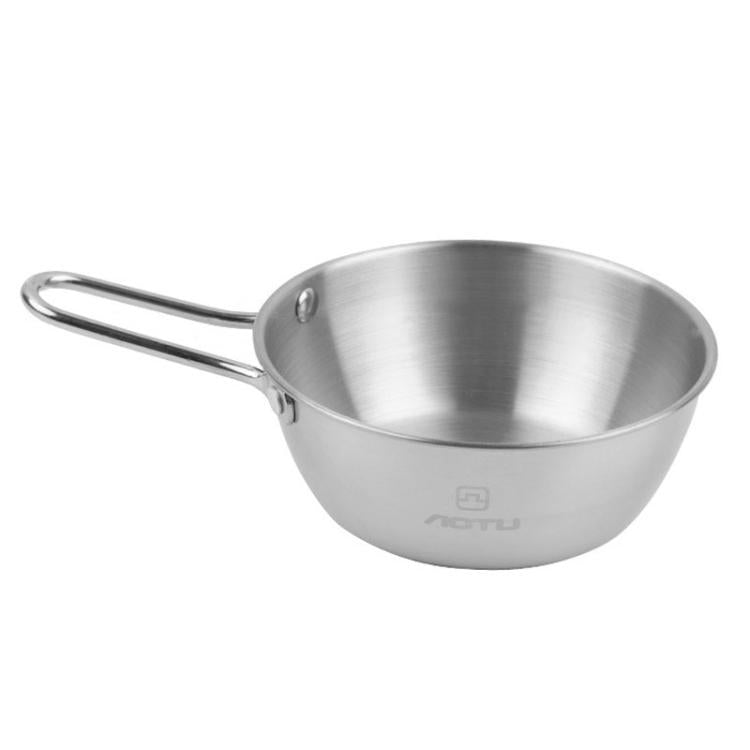 AOTU AT6446 Outdoor 304 Stainless Steel Bowl Camping Tableware, 300ml, 400ml, 600ml