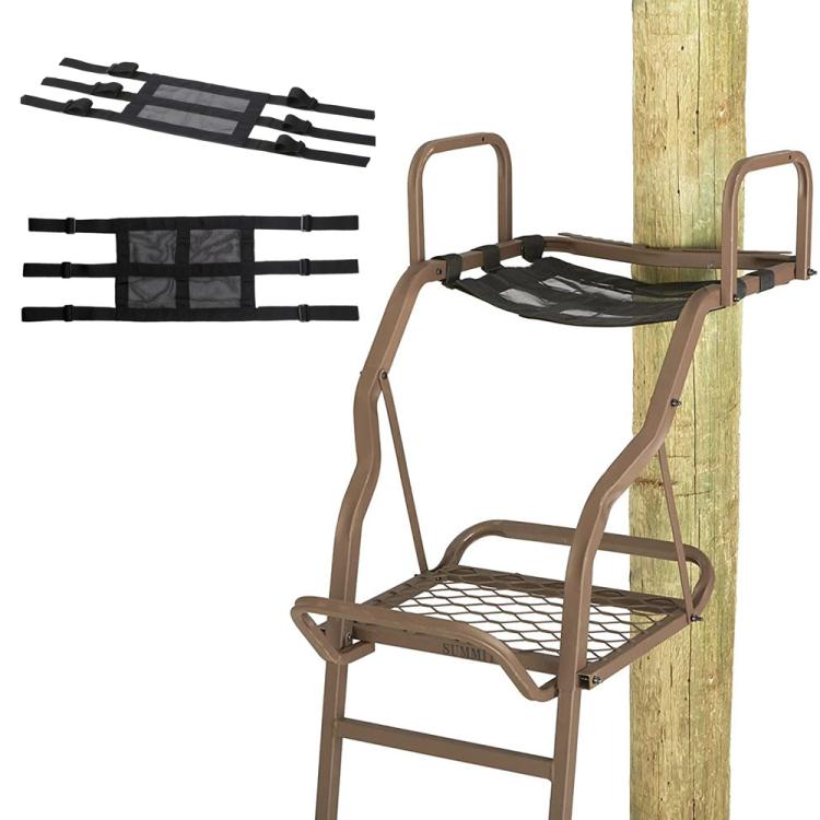 Outdoor Climbing Tree Stand Adjustable Replacement Seat Accessory, Without Cross, With Cross