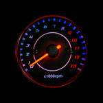 Motorcycle LED Backlit Engine Speedometer, 7566