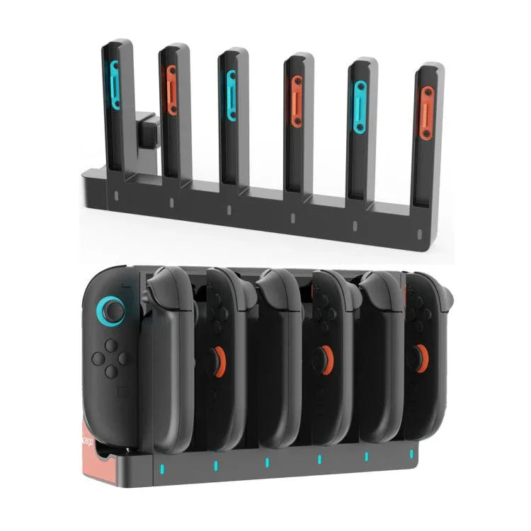 ipega 6 In 1 Charging Station for Nintendo Switch 2 Joy-Con Controllers Charging Dock, PG-SW2189