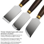 DIY Leather Thinning and Cutting Utility Knife, Bevel Knife, Round Knife, Flat Knife