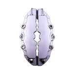 2pcs /Set Car High-Temperature Resistant Brake Caliper Cover Kit, S Red, M Red, L Red, S Blue, M Blue, L Blue, S Yellow, M Yellow, L Yellow, S Silver, M Silver, L Silver, S Black, M Black, L Black