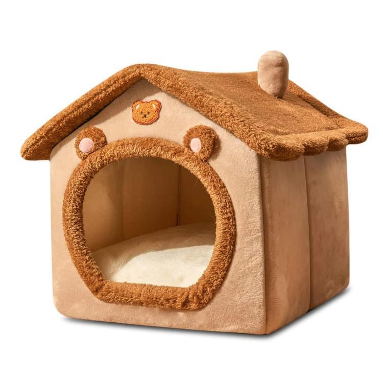 All-Season Removable And Washable Enclosed Warm Cat Bed, S, M, L