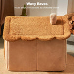 All-Season Removable And Washable Enclosed Warm Cat Bed, S, M, L