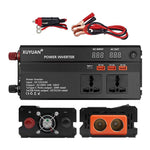 XUYUAN 12V / 24V To 220V Car Power Inverter LED Display Power Converter, 600W, 1200W, 2000W