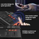 XUYUAN 12V / 24V To 220V Car Power Inverter LED Display Power Converter, 600W, 1200W, 2000W