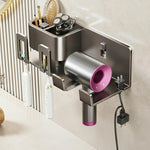 No-Drill 3-in-1 Bathroom Organizer Wall Mount Toothbrush & Hair Dryer Holder Integrated Shelf, 2Person-WithCup, 2Person-NoCup, 3Person-WithCup, 3Person-NoCup, 4Person-WithCup, 4Person-NoCup