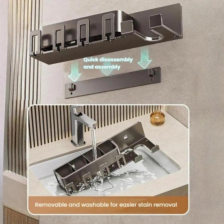 No-Drill 3-in-1 Bathroom Organizer Wall Mount Toothbrush & Hair Dryer Holder Integrated Shelf, 2Person-WithCup, 2Person-NoCup, 3Person-WithCup, 3Person-NoCup, 4Person-WithCup, 4Person-NoCup