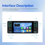 5.1 inch Horizontal Screen Single-seat Universal MP5 Player With Wireless Carplay Function Integrated Machine, Standard, Standard+12 Light Camera