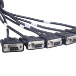 OBD2 Male To 6 DB9 Female Adapter Diagnostic Tool Connection Cable, Male To 6 DB9 Female