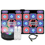 AR Motion-Sensing Dance Mat For TV & PC Wireless Dual-Player Fitness Game Pad With HDMI & 16GB Memory Card, Couple Style, Velvet Style