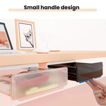 Hidden Under-Desk Drawer Storage Box Drill-Free Organizer Box, Transparent White Small, Transparent Black Small, Matte Black Medium, Matte Transparent Medium, Transparent Black Large, Transparent White Large, Matte White Large, Matte Black Large       ...