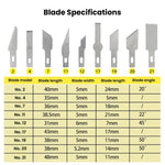 13pcs /Set Handbook Paper Cutting Carving Knife Rubber Stamp Tool Art Knife