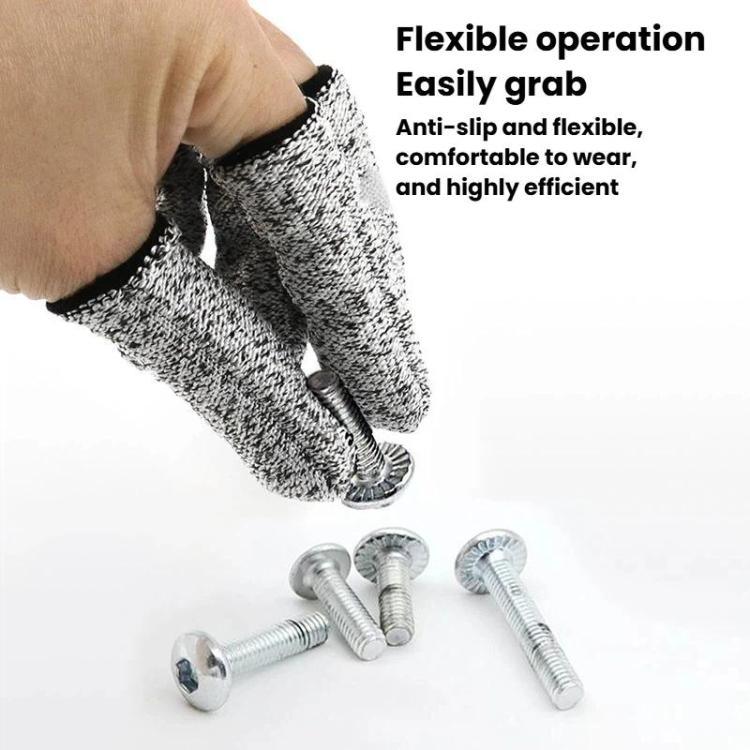 15 Needle Anti-Cut Finger Gloves Engraving Anti-Cut Protective Finger Gloves, 10pcs