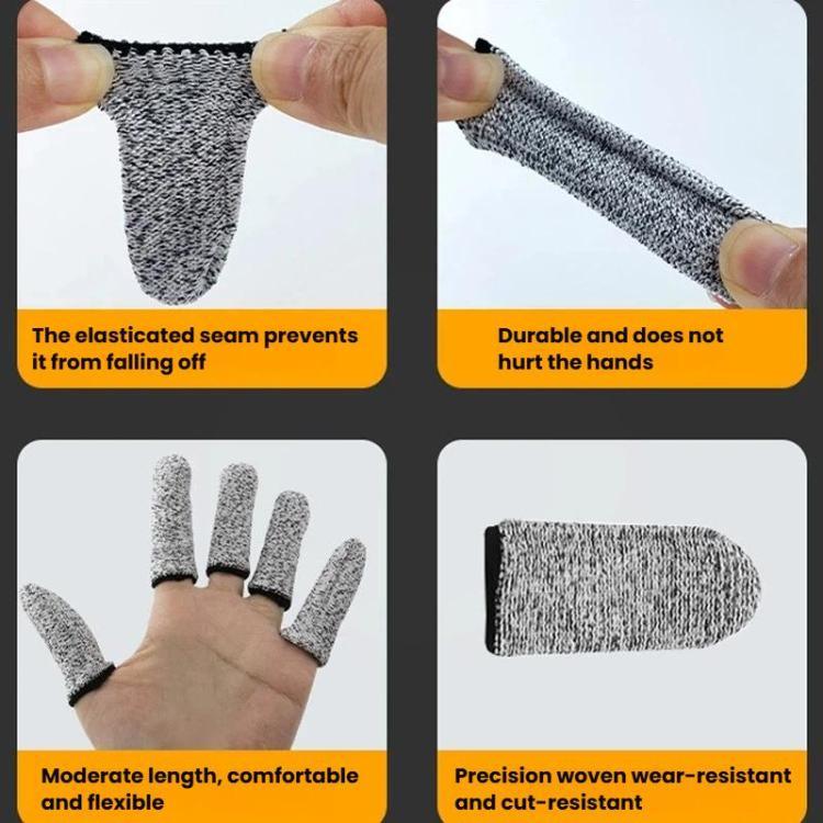 15 Needle Anti-Cut Finger Gloves Engraving Anti-Cut Protective Finger Gloves, 10pcs