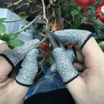 15 Needle Anti-Cut Finger Gloves Engraving Anti-Cut Protective Finger Gloves, 10pcs