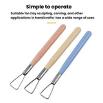 3pcs Pottery Clay Handmade Pottery Sculpting Tools Plastic Clay Embossing Tools, 3pcs Sculpting Tools