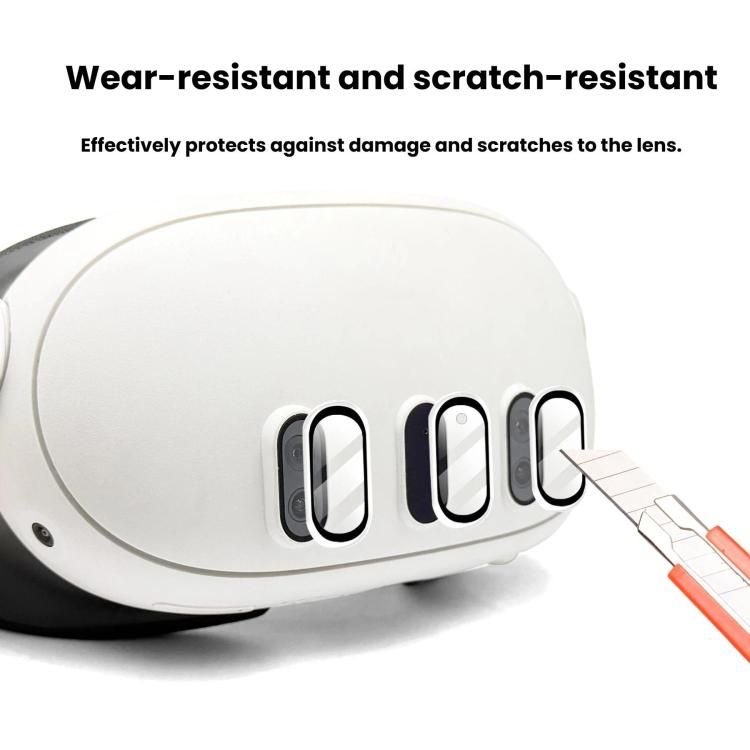 For Meta Quest 3 Titanium Alloy Lens Protector Anti-Blast Tempered Glass Screen Protector VR Headset Accessories