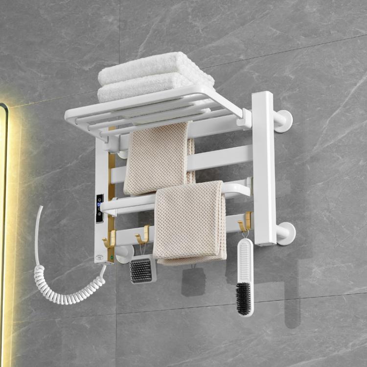 Smart Touchscreen Display Electric Heated Towel Rack Bathroom Drying Rack, Large Platinum Right Wiring, Large Platinum Left Wiring, Large White Right Wiring, Large White Left Wiring, Large Black Right Wiring, Large Black Left Wiring                    ...