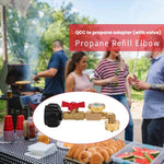 Propane Tank Refill Adapter With Luminous Gauge And Valve Gas Cylinder Filling Connector
