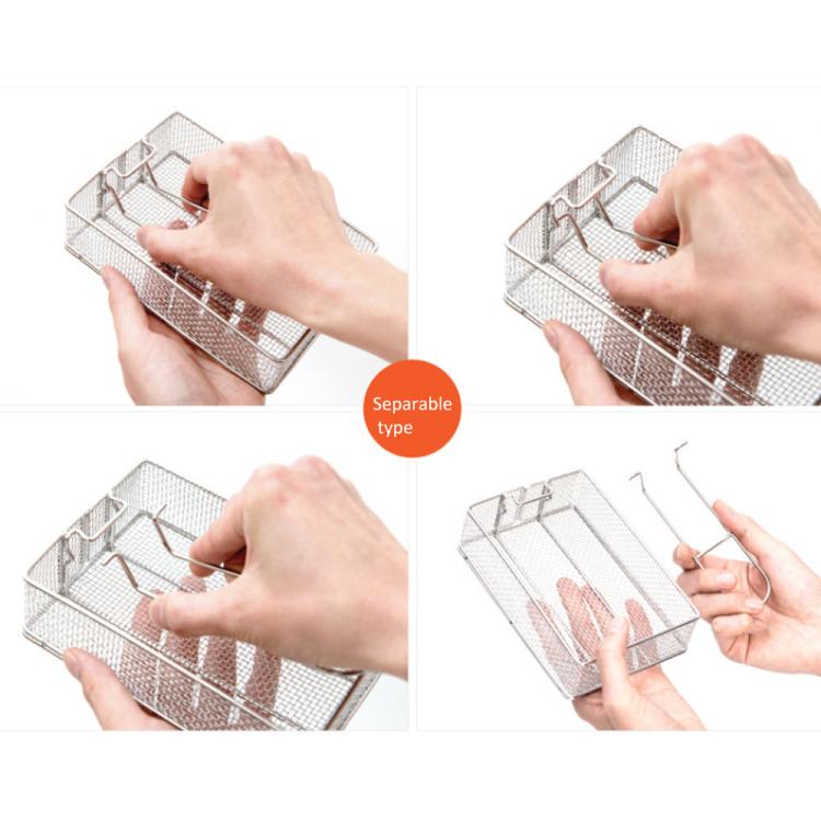 COOL CAMP Camping Stainless Steel Foldable Strainer Frying Basket for Outdoor Cooking,, 175 x 120 x 50mm