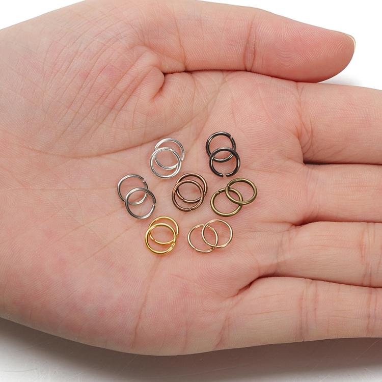 200pcs Handmade Jewelry Jump Rings DIY Accessories, 0.5 x 3mm, 0.5 x 4mm, 0.7 x 5mm, 0.9 x 6mm, 1.0 x 7mm, 1.0 x 8mm, 1.2 x 9mm, 1.2 x 10mm, 1.2 x 12mm