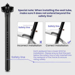 TOSEEK Carbon Fiber Road Bike Seatpost For JAVA Siluro 6top