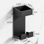 304 Stainless Steel Curling Iron Holder Heat Resistant No Drill Wall Mount with Cord Organizer for Hot Hair Tools