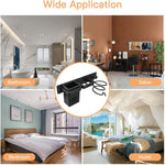 Aluminum Wall Mounted Hair Dryer and Straightener Holder Bathroom Organizer