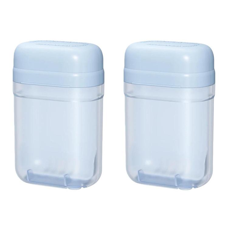 2pcs Sealed Soap Box With Lid Drainage Portable Storage Container