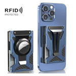 For AirTag 2nd Gen / AirTag 1st Gen Magnetic Card Holder RFID Blocking Wallet