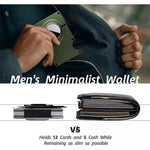 For AirTag 2nd Gen / AirTag 1st Gen Metal Card Holder RFID Blocking Wallet