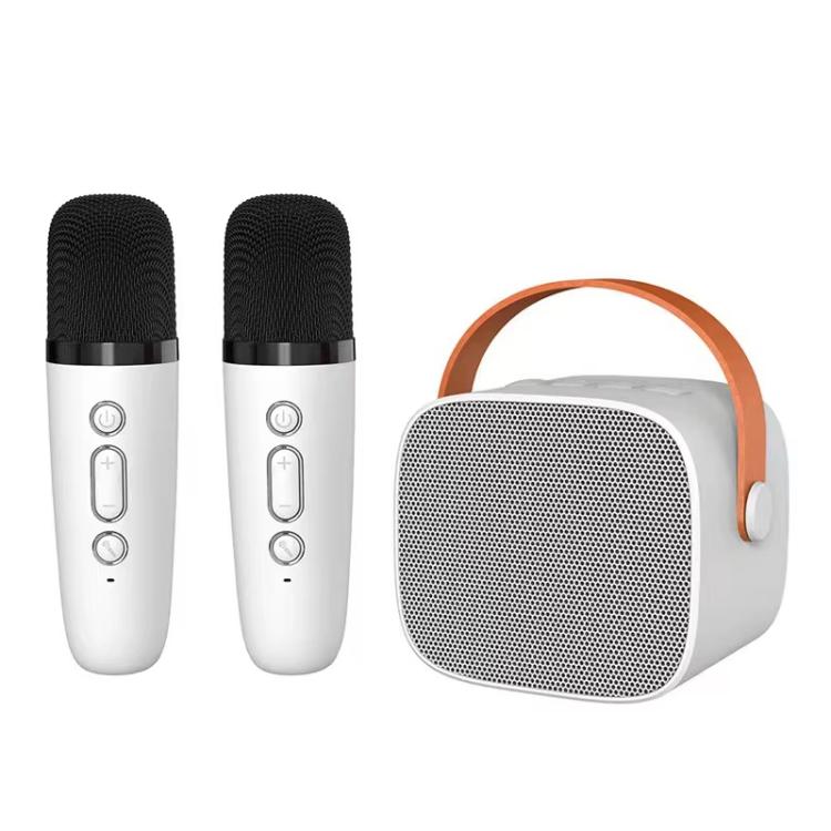 Portable Bluetooth Speaker With Detachable Microphone Kids Family Karaoke Set, Sky Blue Dual Mic, Pink Dual Mic, White Dual Mic, Sky Blue Single Mic, Pink Single Mic, White Single Mic