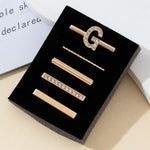 5pcs /Set Strap Decorative Rings Strap Letter Charms Accessories, A, B, C, D, E, F, G, J, K, L, M, R, S