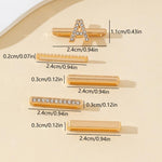 5pcs /Set Strap Decorative Rings Strap Letter Charms Accessories, A, B, C, D, E, F, G, J, K, L, M, R, S