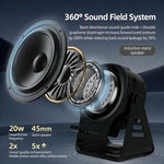Wireless Induction Speaker With Phone Stand Multifunctional Desktop Bluetooth Speaker Night Light