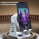 Wireless Induction Speaker With Phone Stand Multifunctional Desktop Bluetooth Speaker Night Light