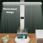 Xiajule Eye-Caring Study Desk Lamp With Time Display 3-Color Temperature Dimmable Reading Bedside Lamp, XH4000, XH4800