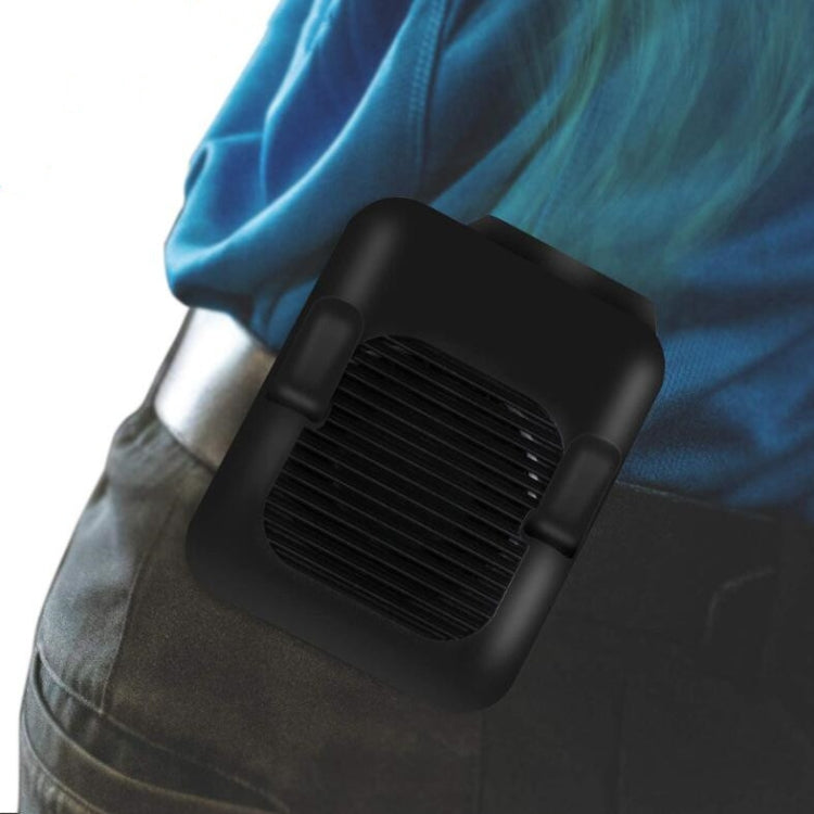 Mini Hanging Waist Fan USB Charging Leafless Portable Handheld Fan, 6000mAh