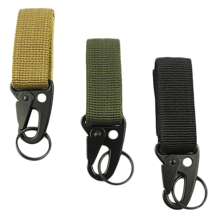 2PCS Outdoor Camping  Carabiner Backpack Hooks Olecranon Molle Hook Survival Gear EDC Nylon Keychain Clasp