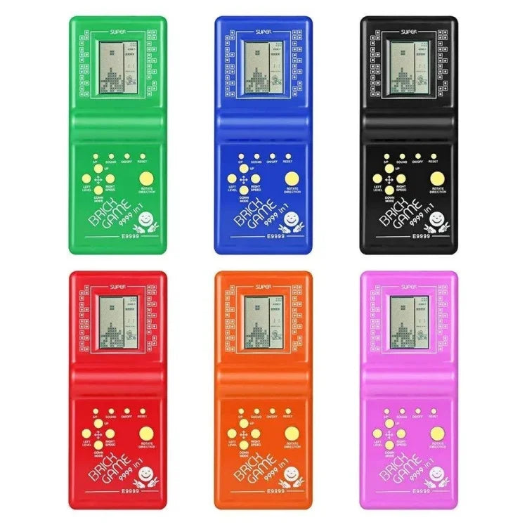 Classic Tetris Brick Game Handheld Game Console, Bulit-in 7 Kinds Games, Random Color Delivery, Brick Game Handheld Game