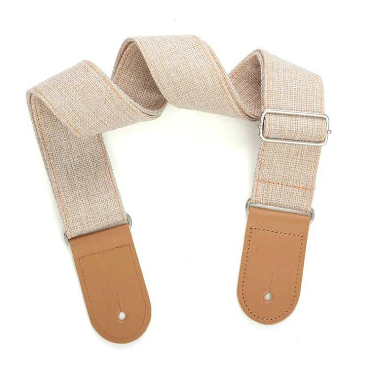 Cotton Linen Guitar Studs Strap Diagonal Shoulder Strap Musical Instrument Accessories