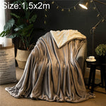 Winter Sofa Blanket Double Thick Cashmere Coral Fleece Ofice Nap Blanket, 1.5x2m, 2x2.3m