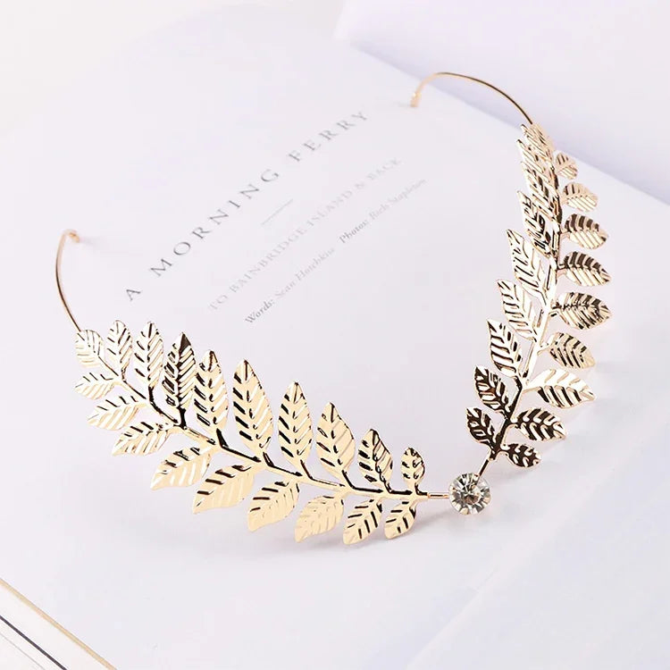 Women Fashion Headbands Crystal Alloy Hairbands Back Holder