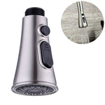 Kitchen Horn Button Switch Pausable Faucet Sprinkler Water Saving Nozzle Sprayer Filter, Plating CP, Drawing BN