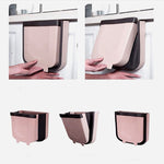 Foldable Hanging Kitchen Trash Can, 23x6x29cm