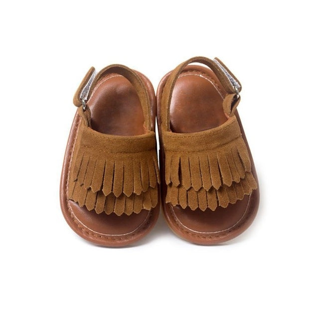 Casual Fashion PU Fringed Baby Sandals, 11cm/76g, 12cm/83g, 13cm/93g