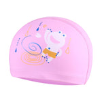 Children Waterproof Hair Care PU Coated Cute Frog Pattern Swimming Cap, Frog (Blue), Frog (Pink), Frog (Orange), Frog (Lack Blue)