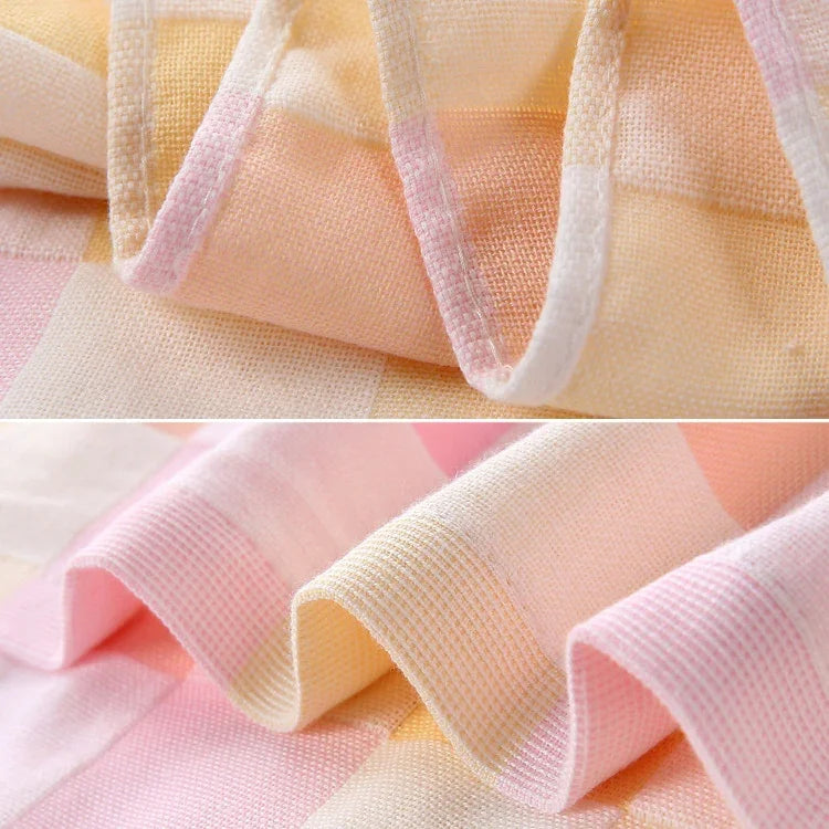 Double Gauze Cotton Bath Towel Adult Baby Water-absorbing Quick-drying Bath Towel